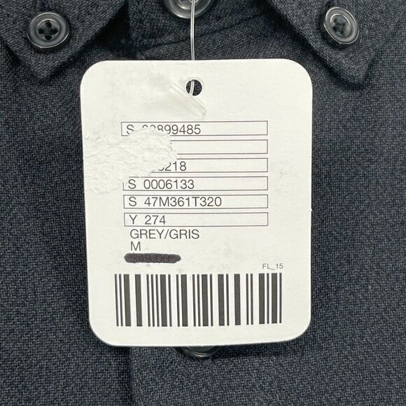 NWT Your Neighbors Button Up Shirt Mens Medium Gray - Picture 12 of 15